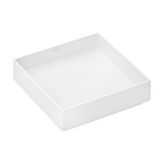 Hansgrohe Xuniva Evo E umyvadlo 40x40 cm bílá matná mat bez otvoru pro baterii, bez přepadu 60324700