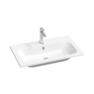 Ravak Chrome Slim umyvadlo 80x49 cm otvor pro baterii uprostřed XJG01180001