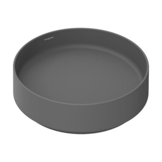 Hansgrohe Xuniva Evo S umyvadlo 40x40 cm břidlicová matná šedá mat bez otvoru pro baterii, bez přepadu 60323760