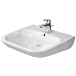 Duravit D-Code umyvadlo 60x55,5 cm otvor pro baterii uprostřed 23126000002