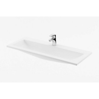 Ravak Clear umyvadlo 100x38 cm otvor pro baterii, bez přepadu xjj01110000 CLEARUM100