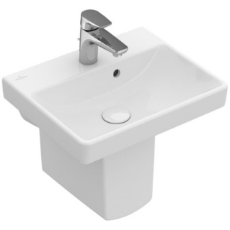 Villeroy & Boch Avento umyvadlo 450 x 370 x 180 mm, bílá alpin ceramicplus, s přepadem, neleštěné 735845R1