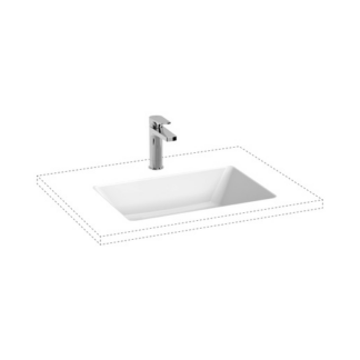 Jika Cubito zápustné umyvadlo 53,5x37 cm bez otvoru pro baterii H8164220001091