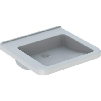 Geberit Selnova Comfort Square bezbariérové umyvadlo selnova 55x52,5 cm bez otvoru pro baterii, bez přepadu 500.787.01.7
