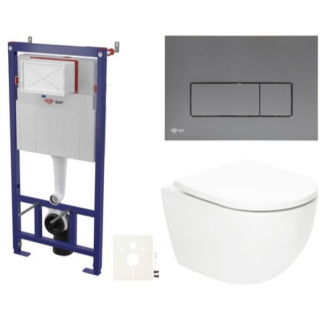 Závěsný WC set do lehkých stěn / předstěnová SAT Fusion SIKOSSTORFUGMM