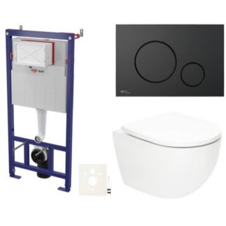 Závěsný WC set do lehkých stěn / předstěnová SAT Fusion SIKOSSTORFU68
