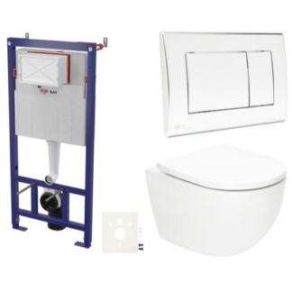 Závěsný WC set do lehkých stěn / předstěnová SAT Fusion SIKOSSTORFU21