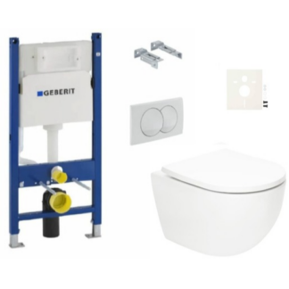 Závěsný WC set Geberit do lehkých stěn / předstěnová SAT Fusion SIKOGSTORFUD01