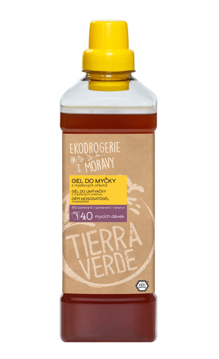 Tierra Verde Gel do myčky na nádobí - 1 l - z mýdlových ořechů v bio kvalitě
