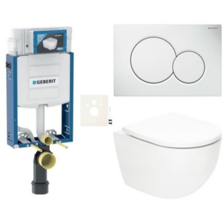 Závěsný WC set Geberit k zazdění SAT Fusion SIKOGZTORFUS01