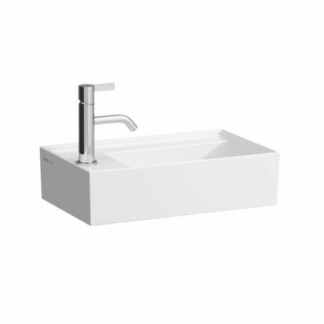 Laufen Kartell umývátko by 46x46 cm otvor pro baterii vlevo H8153350001111