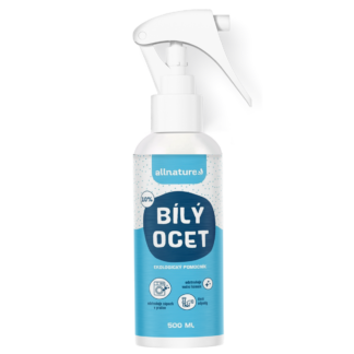 Allnature Bílý ocet 10% - 500 ml - účinný pomocník pro čistou domácnost!