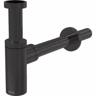 Alca Sifon umyvadlový DN 32 DESIGN, kulatý, kov, GUN METAL-kartáčovaný mat A400-GM-B