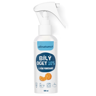 Allnature Bílý ocet sprej 10% s vůní pomeranče (500 ml) - univerzální přírodní čistič