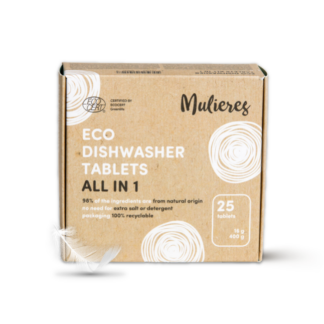 Mulieres Tablety do myčky - vše v jednom - 25 tablet - s certifikací ecocert ecodetergent
