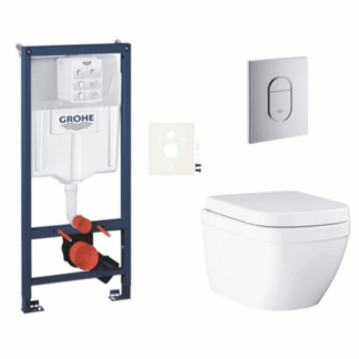 Závěsný WC set do lehkých stěn / předstěnová montáž GROHE Euro Ceramic SIKOGRSEUA