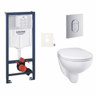 Závěsný WC set do lehkých stěn / předstěnová montáž GROHE Bau Ceramic SIKOGRSBAUA