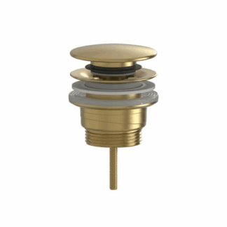 Výpusť k umyvadlu 5/4 SAT Aurum 7,2 cm, zlatá matná, plast SATAUCCBG