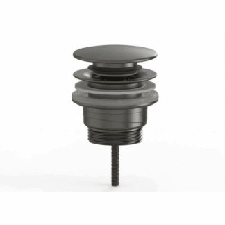 Výpusť k umyvadlu 5/4 SAT Aurum 7,2 cm, gun metal matná, plast SATAUCCBGM