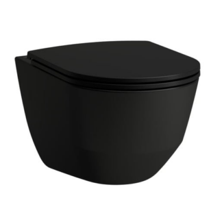 Wc závěsné Laufen Pro vodorovný odpad 53x36x34,5 cm černá mat H8209667160001