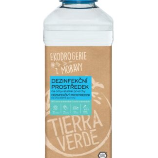 Tierra Verde Dezinfekční prostředek na omyvatelné povrchy - 1 l - na bázi rostlinného alkoholu, bez chlóru
