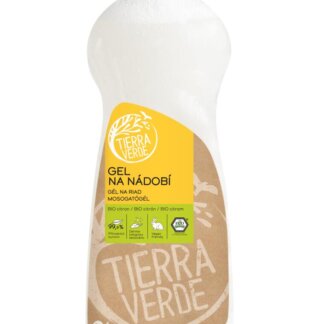 Tierra Verde Gel na nádobí - BIO citron - 1 l - voní jako čerstvě rozkrojený citron