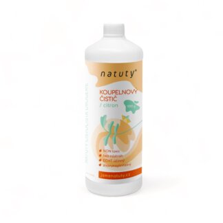 Natuty Koupelnový čistič s vůní citronu - 1 l - poradí s usazeninami mýdla i vodního kamene