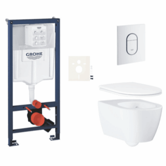 Závěsný WC set do lehkých stěn / předstěnová montáž GROHE Essence SIKOGRSESASH0