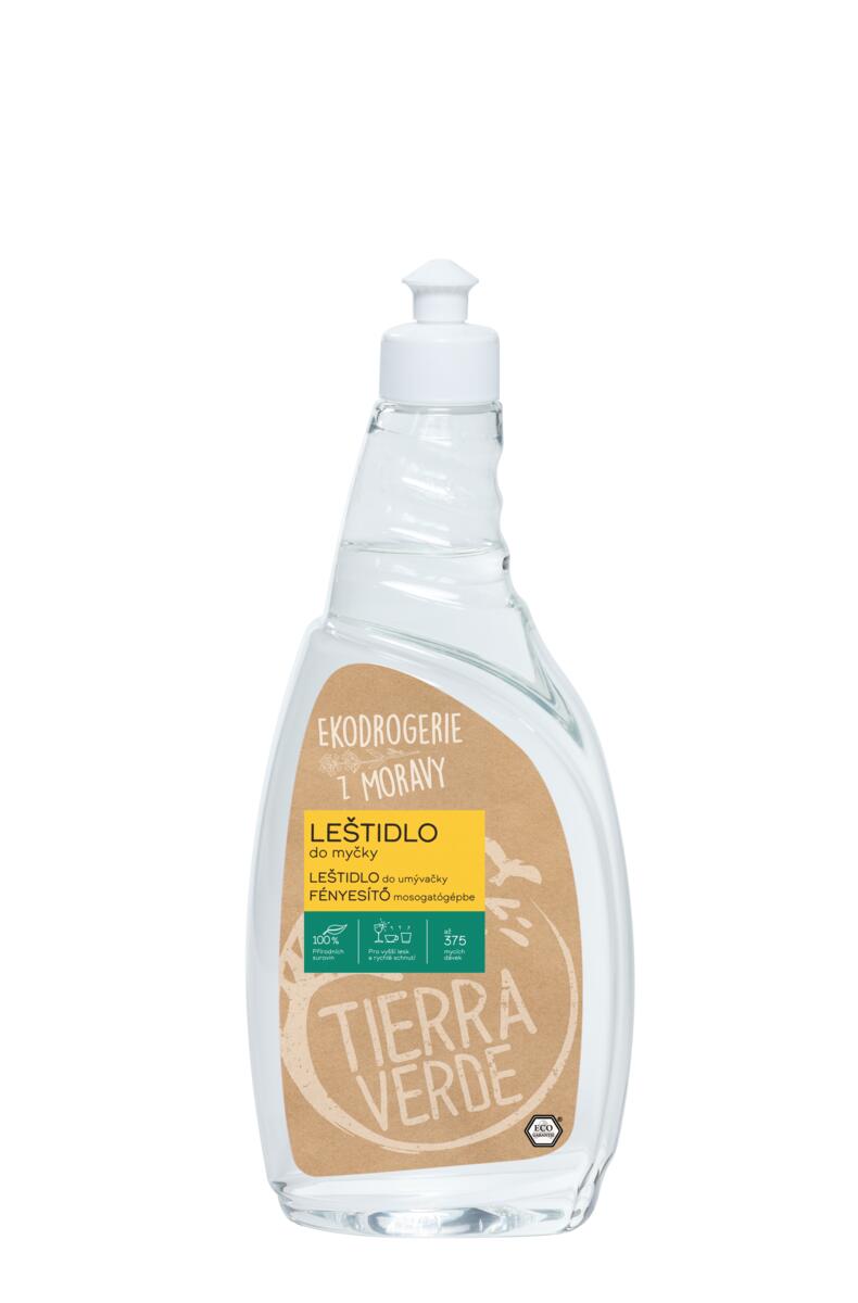 Tierra Verde Leštidlo (oplach) do myčky - 750 ml - nádobí bez šmouh a zaschlých kapek